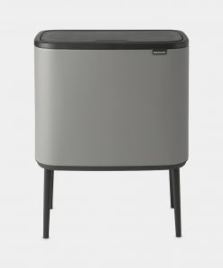 Bo Touch Bin, with 1 Inner Bucket, 36 litre - Mineral Concrete Grey-0