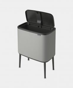 Bo Touch Bin, with 1 Inner Bucket, 36 litre - Mineral Concrete Grey-3427