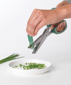 Herb Scissors plus Cleaning Tool, TASTY+ - Fir Green-2472