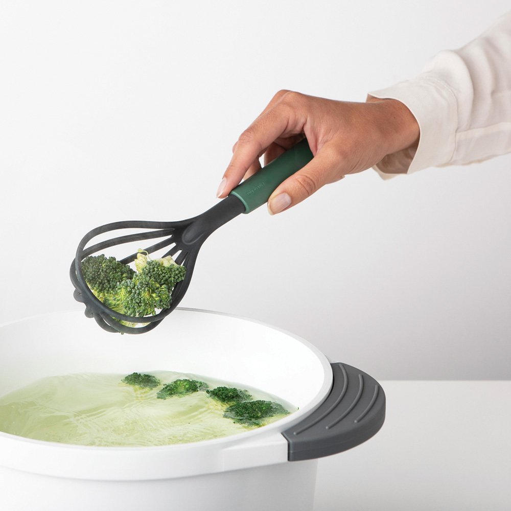 Whisk plus Draining Spoon, TASTY+ - Fir Green-2990