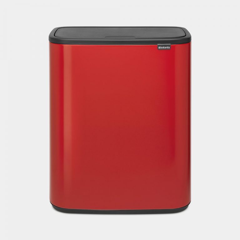 Bo Touch Bin, with 1 Inner Bucket, 60 litres - Passion Red-0