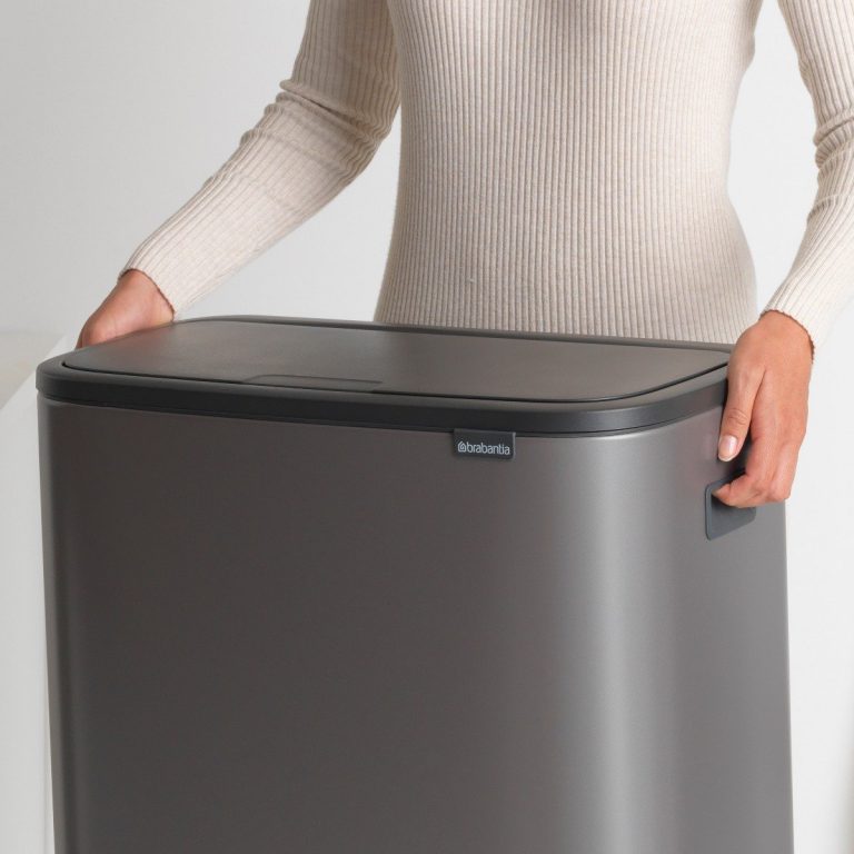 Bo Touch Bin, with 1 Inner Bucket, 60 litres - Platinum-3539