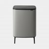 Bo Touch Bin Hi, with 1 Inner Bucket, 60 Litres - Mineral Concrete Grey-0