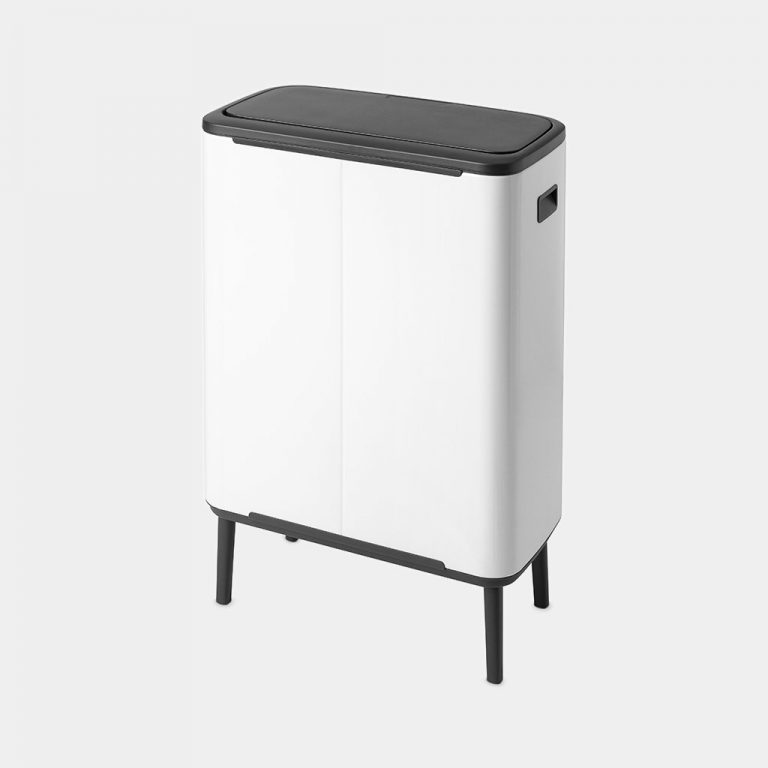 Bo Touch Bin Hi, with 2 Inner Buckets, 2 x 30 Litres - White-3501