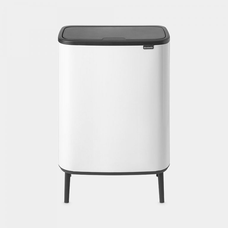 Bo Touch Bin Hi, with 2 Inner Buckets, 2 x 30 Litres - White-0