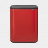 Bo Touch Bin, with 2 Inner Buckets, 2 x 30 litres - Passion Red-0