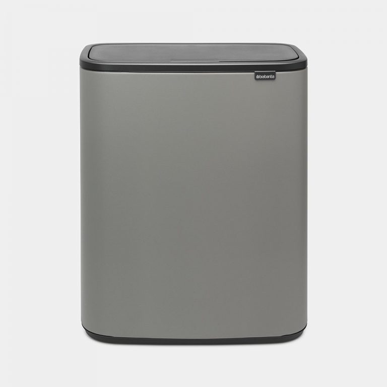 Bo Touch Bin, with 1 Inner Bucket, 60 litres - Mineral Concrete Grey-0