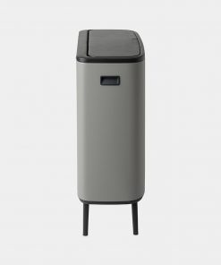 Bo Touch Bin Hi, with 2 Inner Buckets, 2 x 30 Litres - Mineral Concrete Grey-8232