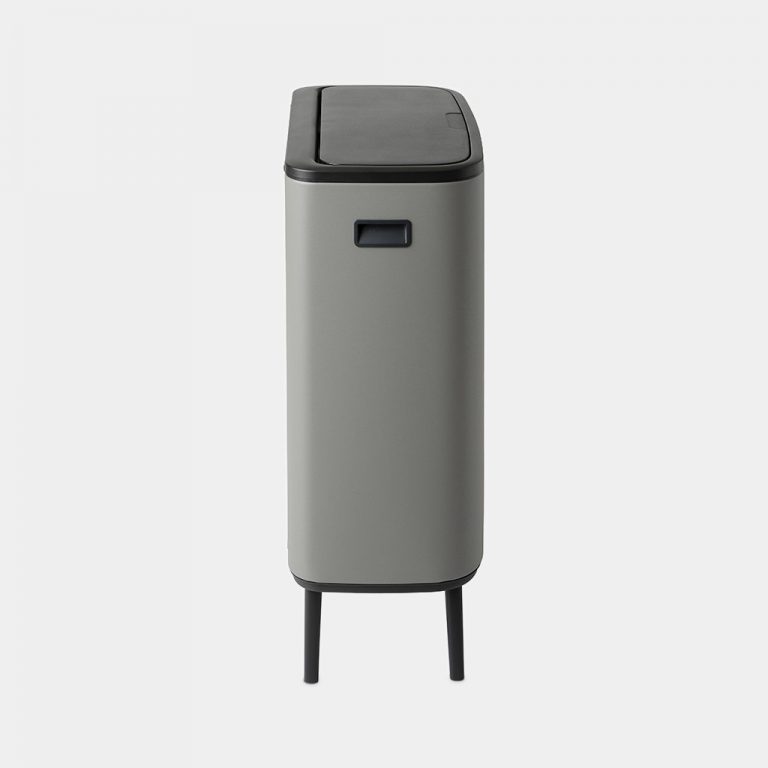 Bo Touch Bin Hi, with 2 Inner Buckets, 2 x 30 Litres - Mineral Concrete Grey-8232