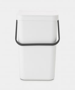 Sort & Go Waste Bin, 25 litre - White-6171