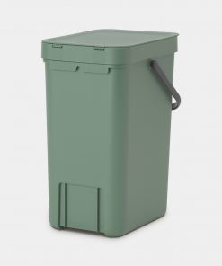 Sort & Go Waste Bin, 12 litre - Fir Green-6144