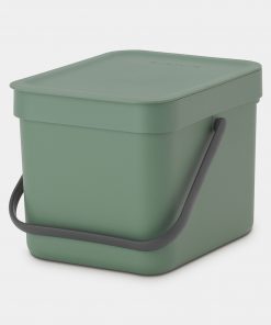 Sort & Go Waste Bin, 6 litre - Fir Green-0