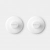 ReNew Towel Hooks, set of 2, screws and tape included - White-0