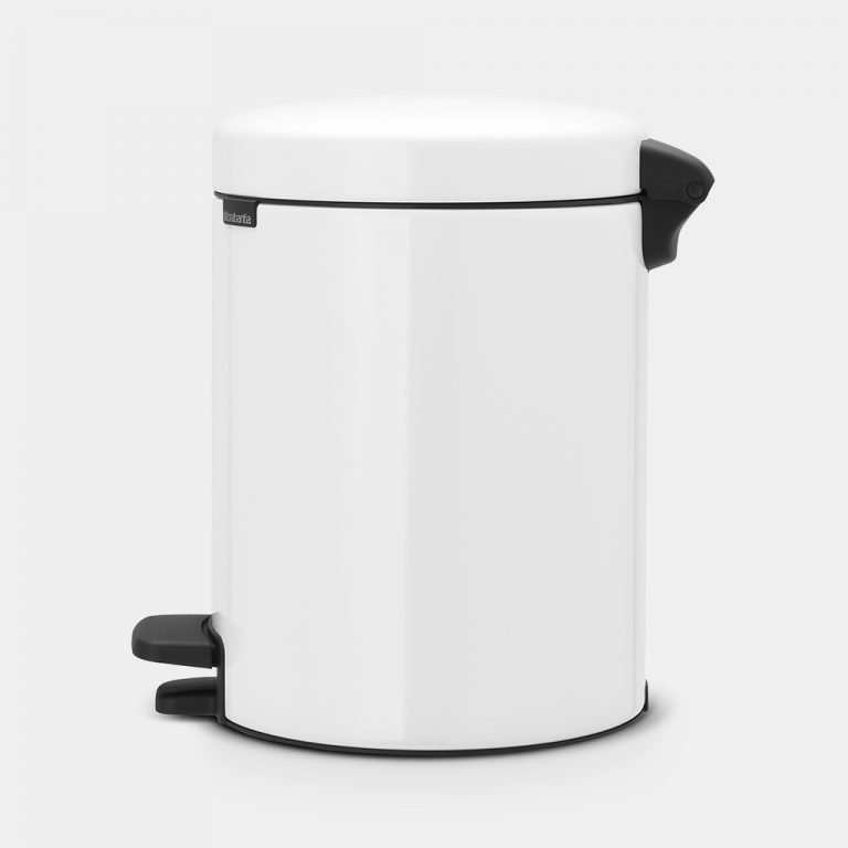 Pedal Bin newIcon, recycle 2x2L, soft closing, 2 plastic inner buckets - White-6367