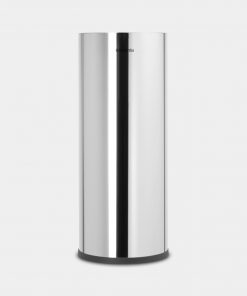 ReNew Toilet Roll Dispenser, for 3 spare Rolls - Brilliant Steel-0