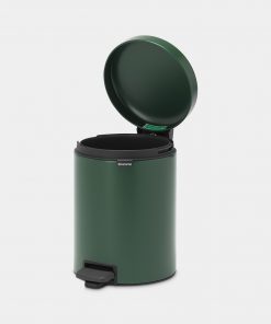 Pedal Bin newIcon, 5 litre, Soft Closing, Plastic Inner Bucket - Pine Green-5726