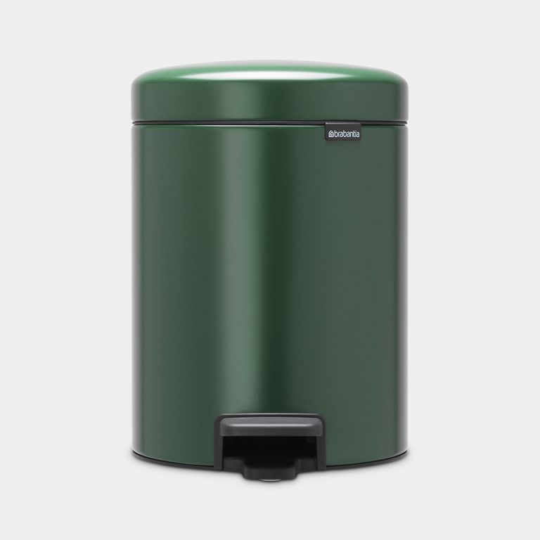 Pedal Bin newIcon, 5 litre, Soft Closing, Plastic Inner Bucket - Pine Green-0