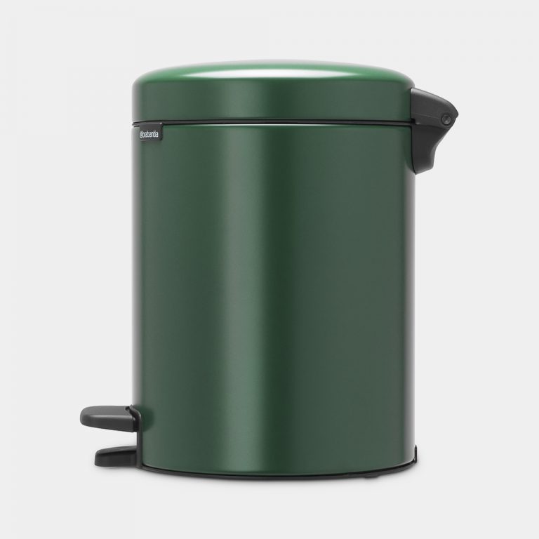 Pedal Bin newIcon, 5 litre, Soft Closing, Plastic Inner Bucket - Pine Green-5725