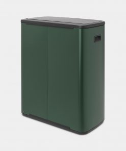 Bo Touch Bin, with 2 Inner Buckets, 2 x 30 litres - Pine Green-5796