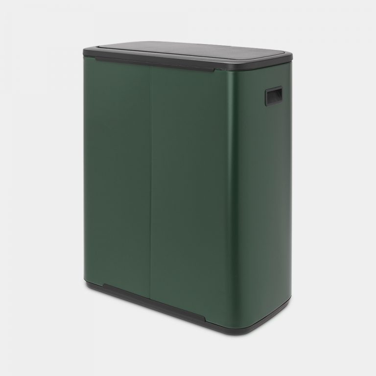 Bo Touch Bin, with 2 Inner Buckets, 2 x 30 litres - Pine Green-5796