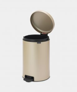 Pedal Bin newIcon, 20 litre, Soft Closing, Plastic Inner Bucket - Champagne-5864