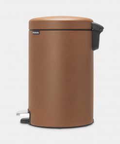 Pedal Bin newIcon, 12 litre, Soft Closing, Plastic Inner Bucket - Mineral Cinnamon-5881