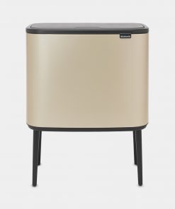 Bo Touch Bin, with 3 Inner Buckets, 3 x 11 litre - Champagne-0