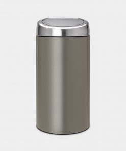 Touch Bin Recycle, 2 x 20 litre, Plastic Inner Bucket - Platinum-7559