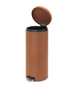 Pedal Bin newIcon, 30 litre, Soft Closing, Plastic Inner Bucket - Mineral Cinnamon-7942