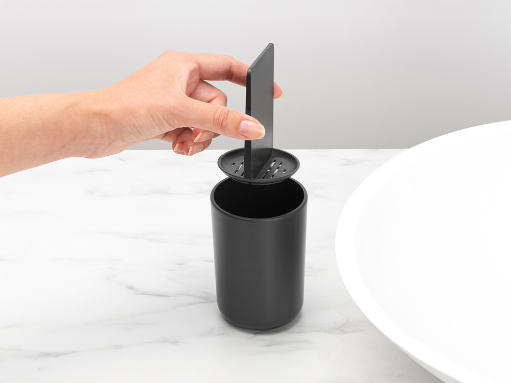 ReNew Toothbrush Holder, with insert - Dark Grey-6305