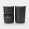 ReNew Storage Pots, set of 3 - Dark Grey-0