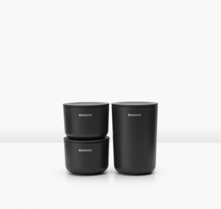 ReNew Storage Pots, set of 3 - Dark Grey-7593