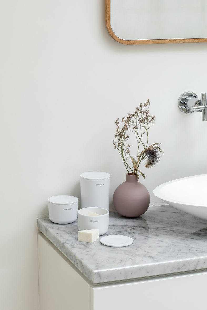 ReNew Storage Pots, set of 3 - White-7589